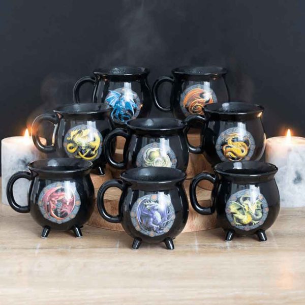 Samhain Cauldron Dragon Mug