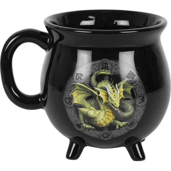 Mabon Cauldron Dragon Mug