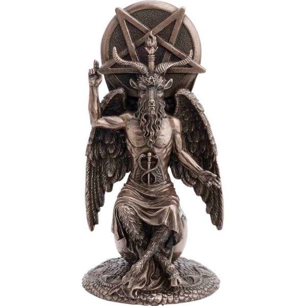 Baphomet Sitting on Globe Statue