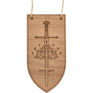 Anduril and Tree of Gondor Christmas Ornament