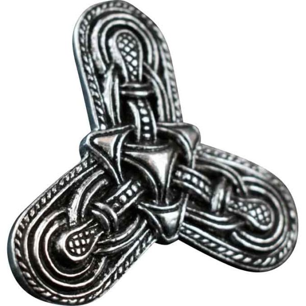 Borre Viking Trefoil Brooch - Pewter