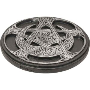 Silver Moon Pentacle Incense Burner