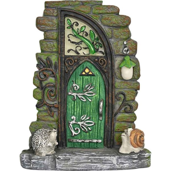 Erin Fairy Door with Glow-in-the-Dark Lantern