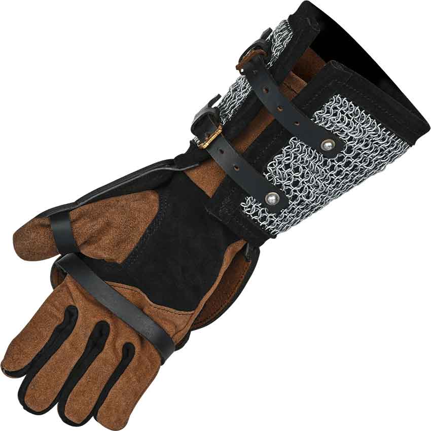 Richard Chainmail Gauntlets | Leather by Medieval Collectibles