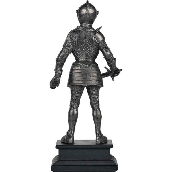 Pewter Knight with Short Sword Statue