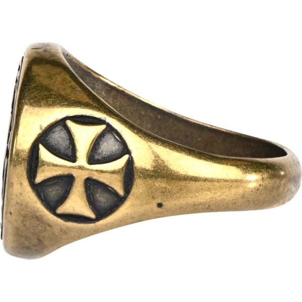 Bronze Knights Templar Seal Ring