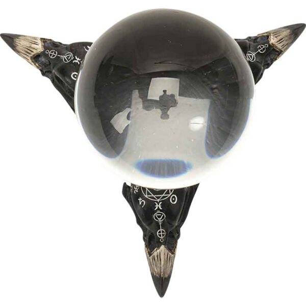 Raven Skulls Crystal Ball