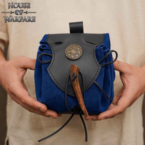 Wandering Healer Suede Drawstring Belt Pouch