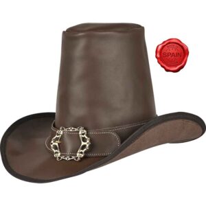 The Dark Witcher Leather Hat - Brown