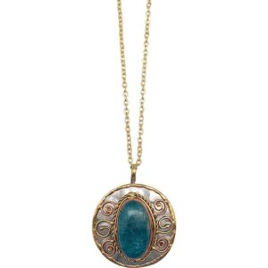 Blue Apatite Medieval Necklace