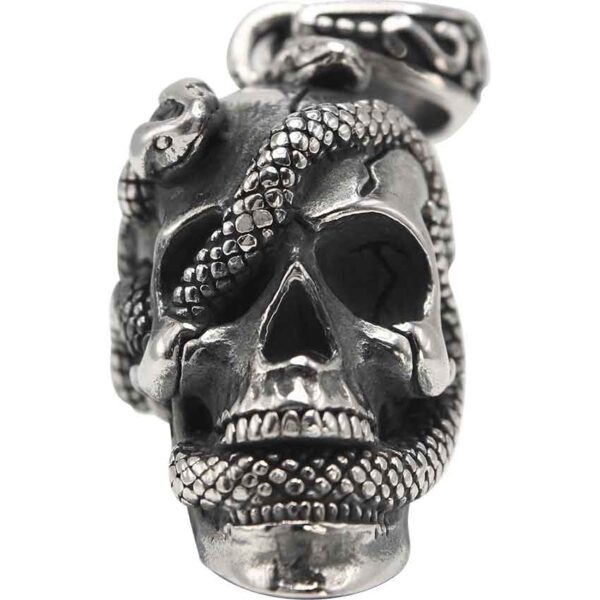 Skull and Snake Pendant