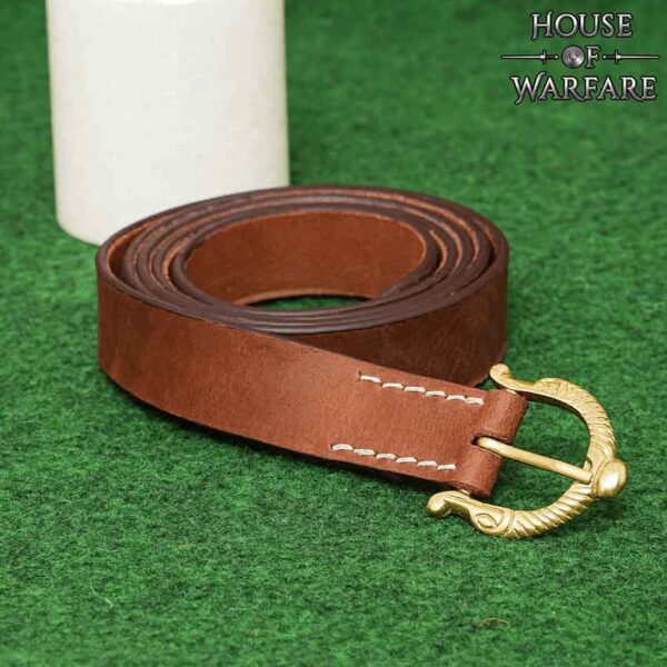 Medieval Leather Belt - Brown