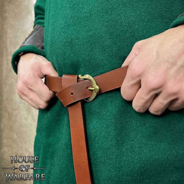 Medieval Leather Belt - Brown