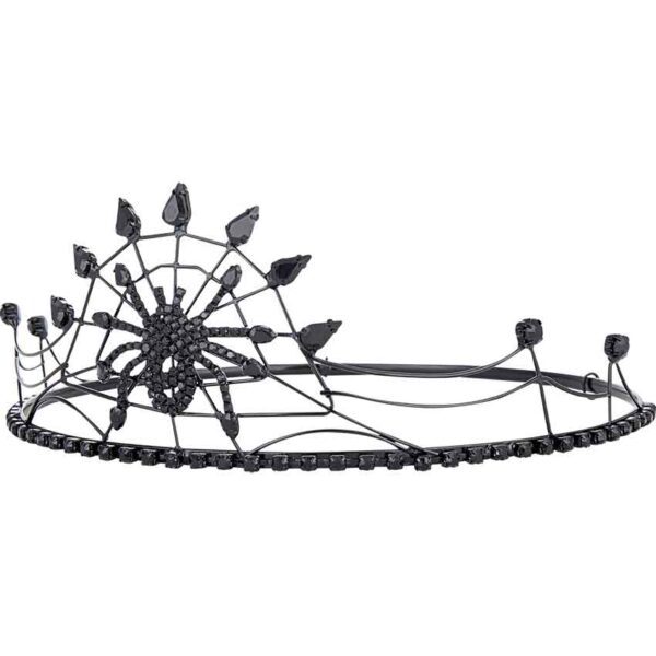 Gothic Rhinestone Spider Crown