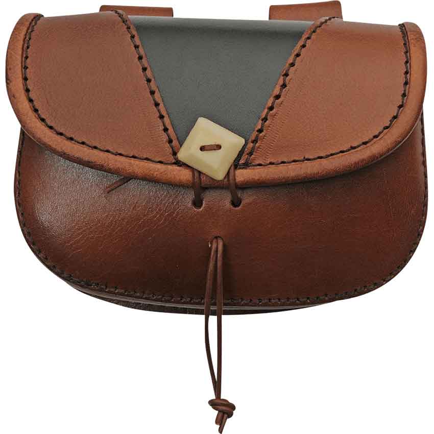 Leather Hip Bag Belt Bag for Larp Medieval Purse Steampunk 