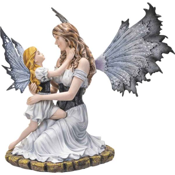 Motherly Love Fairy and Child Statue