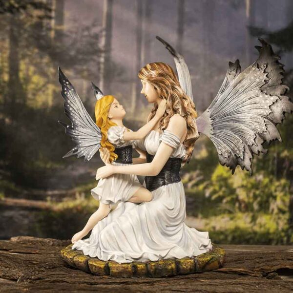 Motherly Love Fairy and Child Statue