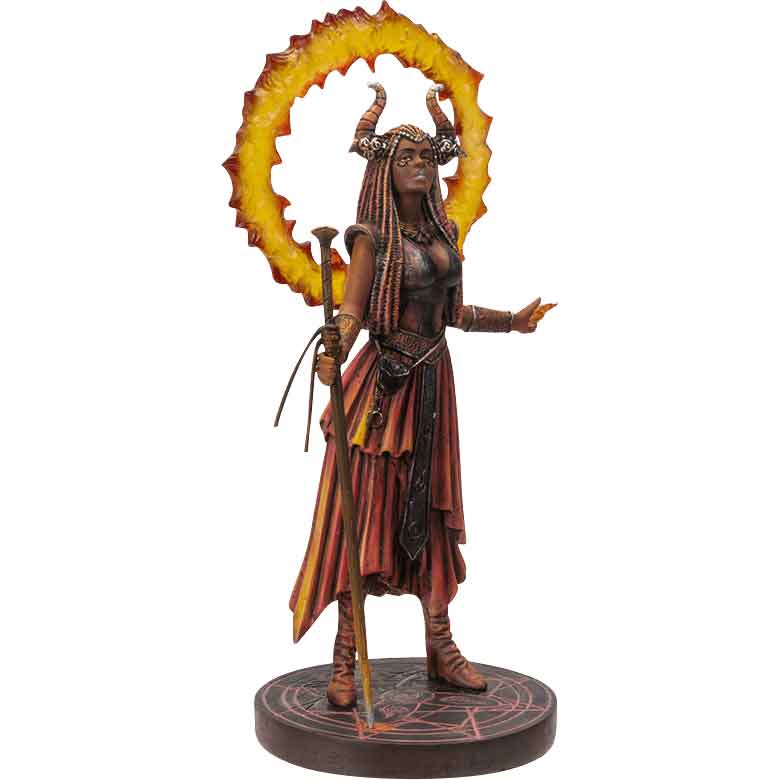 Fire Elemental Sorceress Statue