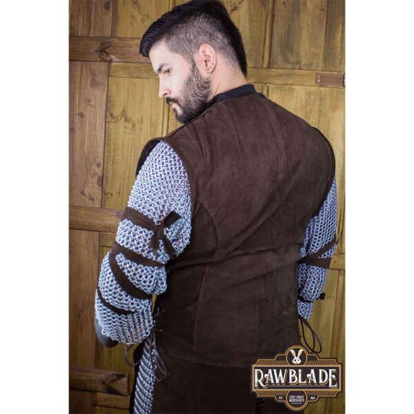 Crusader Knight Tabard - Brown with Red