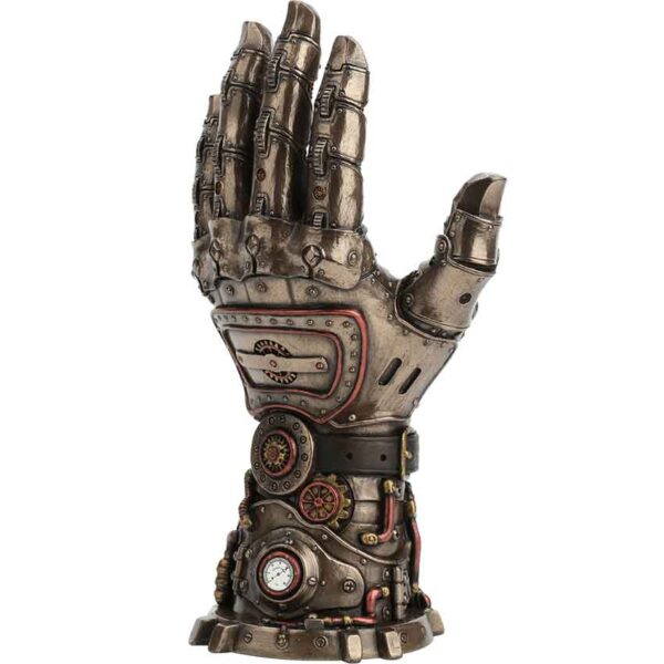 Bronze Steampunk Hand Statue