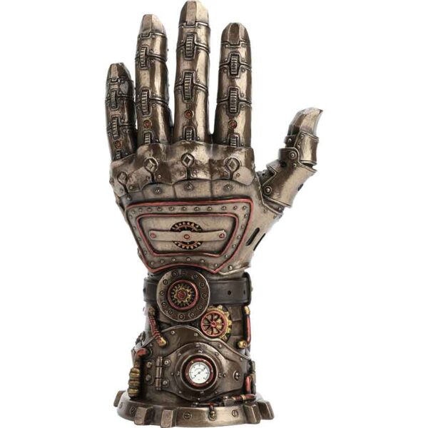 Bronze Steampunk Hand Statue