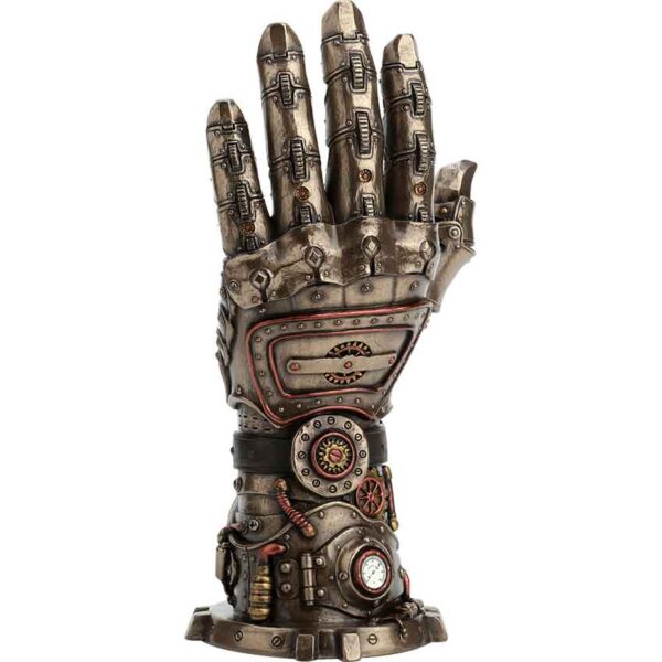 Bronze Steampunk Hand Statue