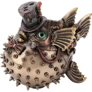 Steampunk Puffer Fish Statue