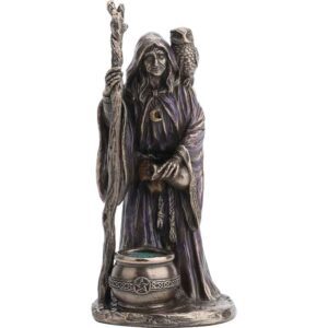 Bronze Triple Goddess Crone Statue