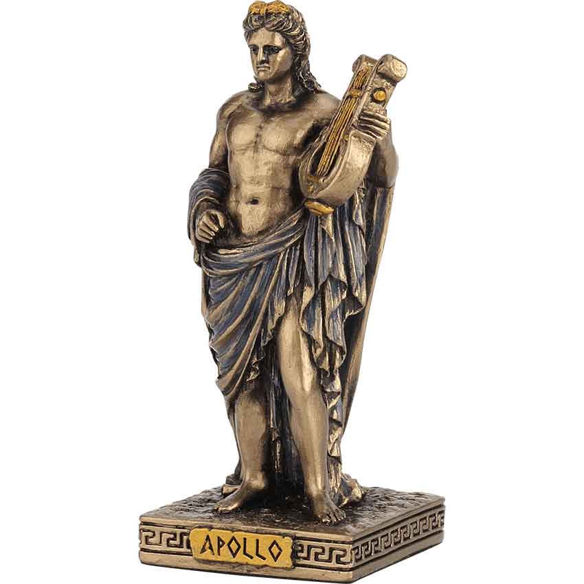 Bronze Apollo Greek Pantheon Statue