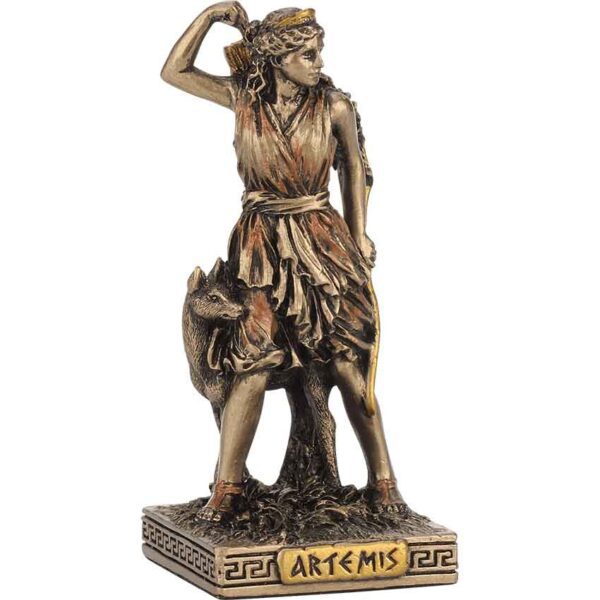 Bronze Artemis Greek Pantheon Statue