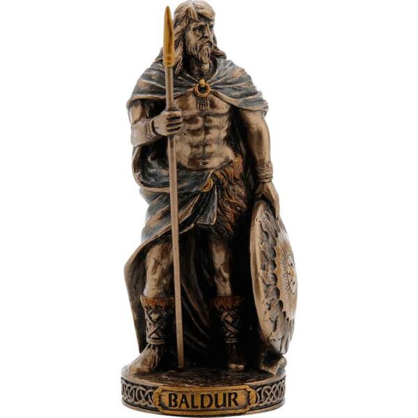 Bronze Baldur Norse God Statue