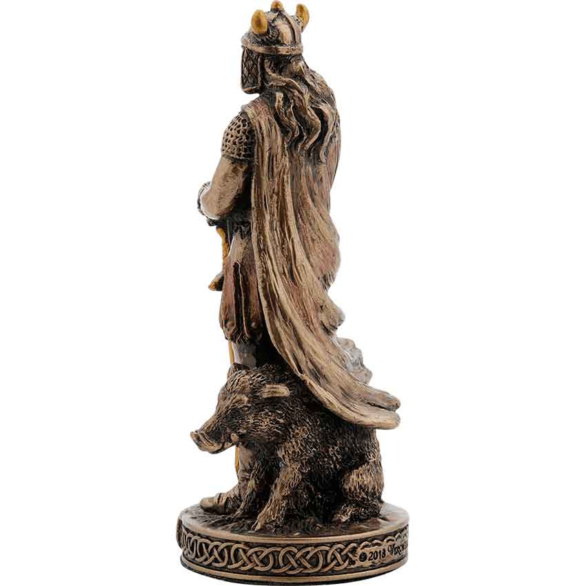 Bronze Freyr Norse God Statue