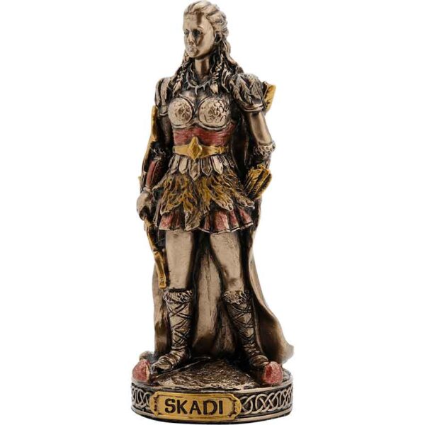 Bronze Skadi Norse Goddess Statue