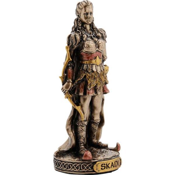 Bronze Skadi Norse Goddess Statue