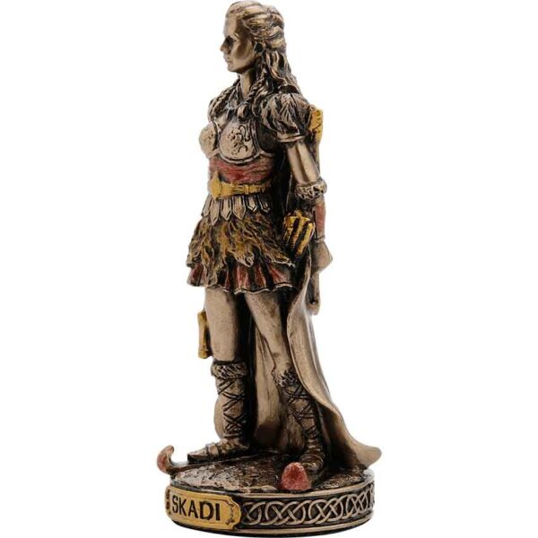 Bronze Skadi Norse Goddess Statue