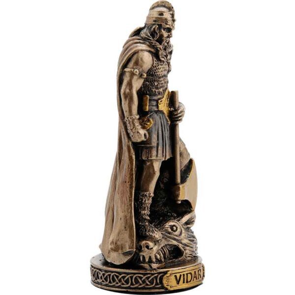 Bronze Vidar Norse God Statue