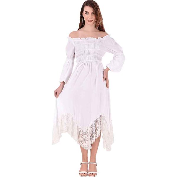 Lace Trim Medieval Maiden Dress