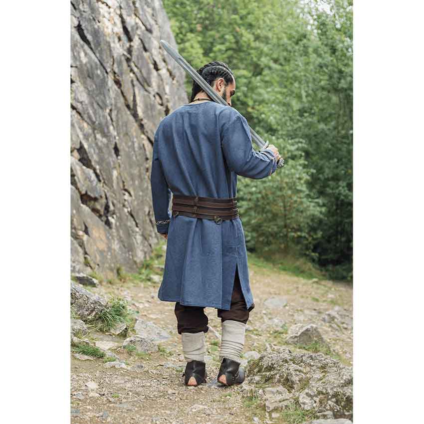 Mythrojan Embroidered Woolen Viking Tunic Medieval Vikings LARP Wool - Navy  Blue - Kult of Athena