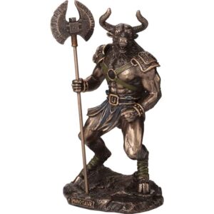 Bronze Minotaur Greek Monster Statue