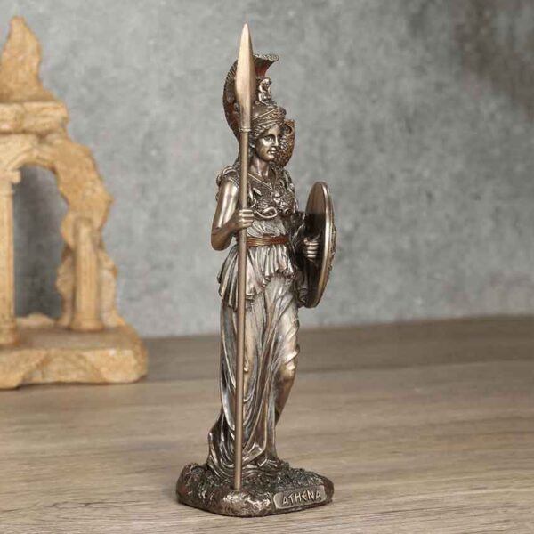 Bronze Athena Greek Goddess Statue