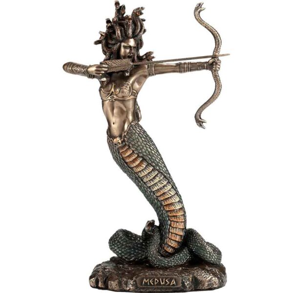 Furious Medusa Greek Monster Statue