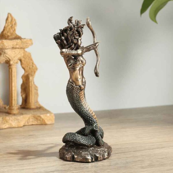 Furious Medusa Greek Monster Statue