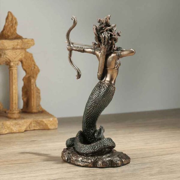 Furious Medusa Greek Monster Statue