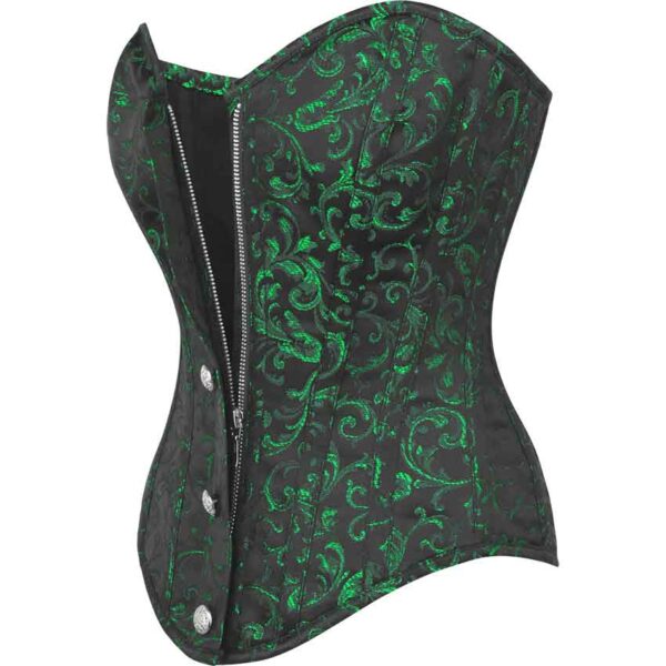 Alianna Green Overbust Brocade Corset