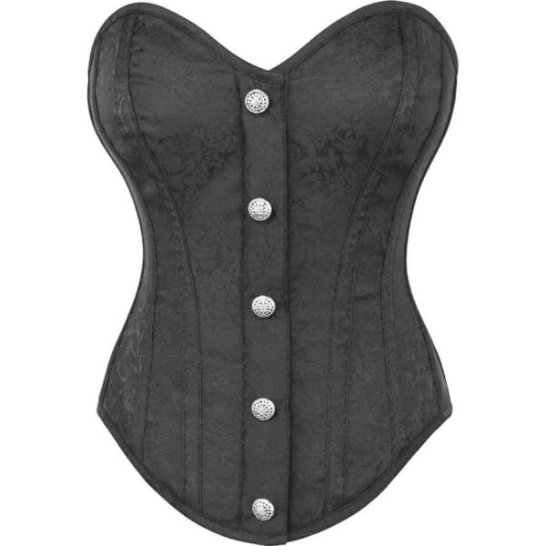 Livia Black Overbust Brocade Corset