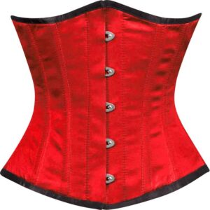 Red Satin Underbust Corset