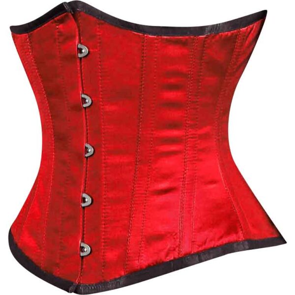 Red Satin Underbust Corset