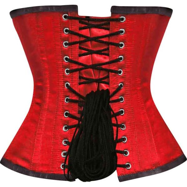 Red Satin Underbust Corset