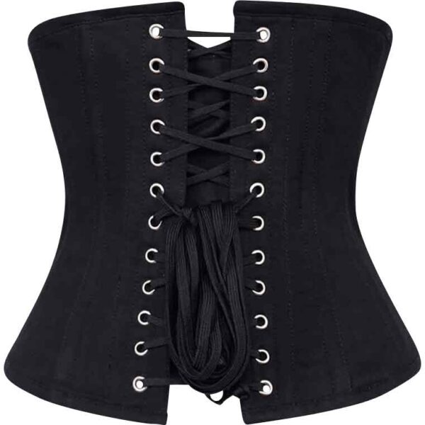 Sable Black Cotton Corset