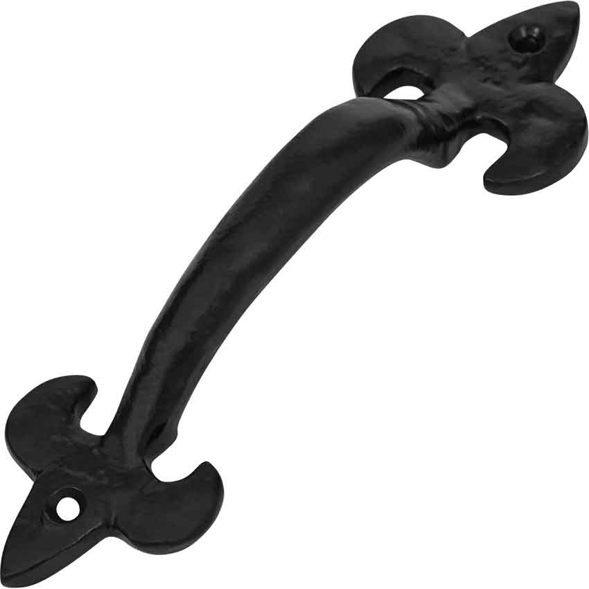 Medieval Style Castle Door Handles: Solid Hand Forged Iron